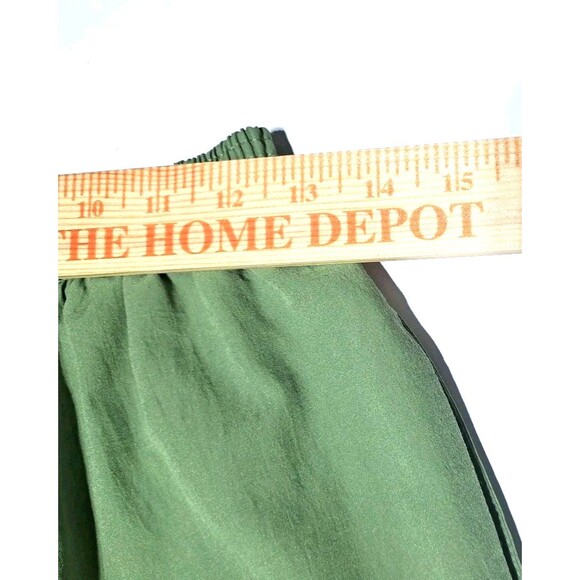 Bon Worth Women's Pull On Pants Size MP Medium 2Side Pockets Elastic Waist Green - Picture 4 of 7